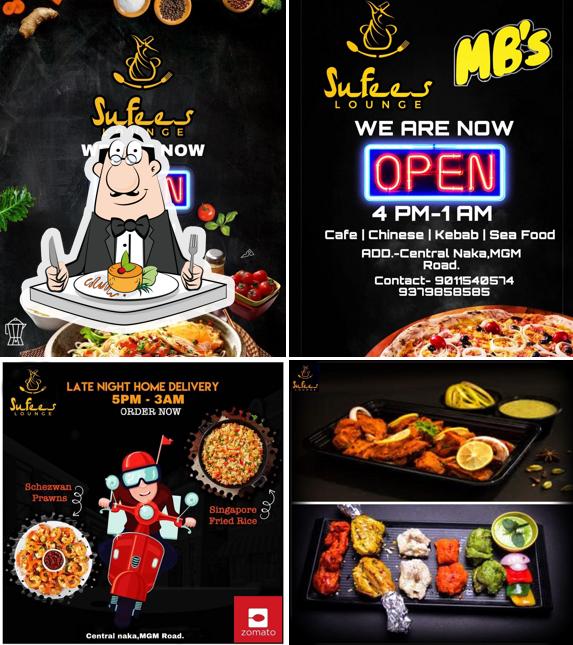 Food at Sufees Lounge