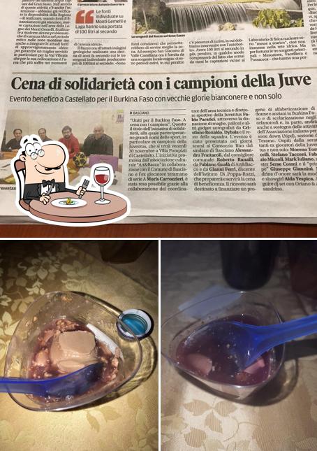 La foto di cibo e interni da Villa pompizii