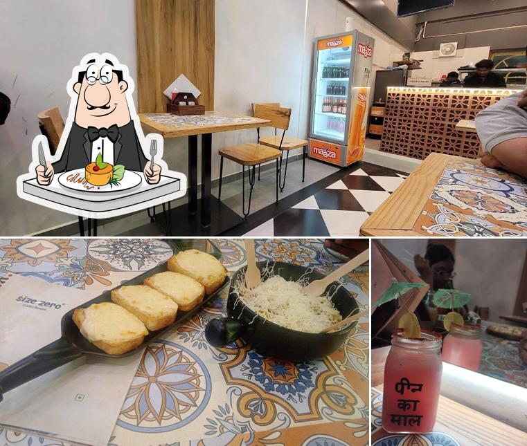 This is the image showing food and interior at Size Zero Sandwich Shakes