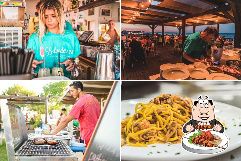 Platti al Bagno Belvedere 78 - Spiaggia e cucina