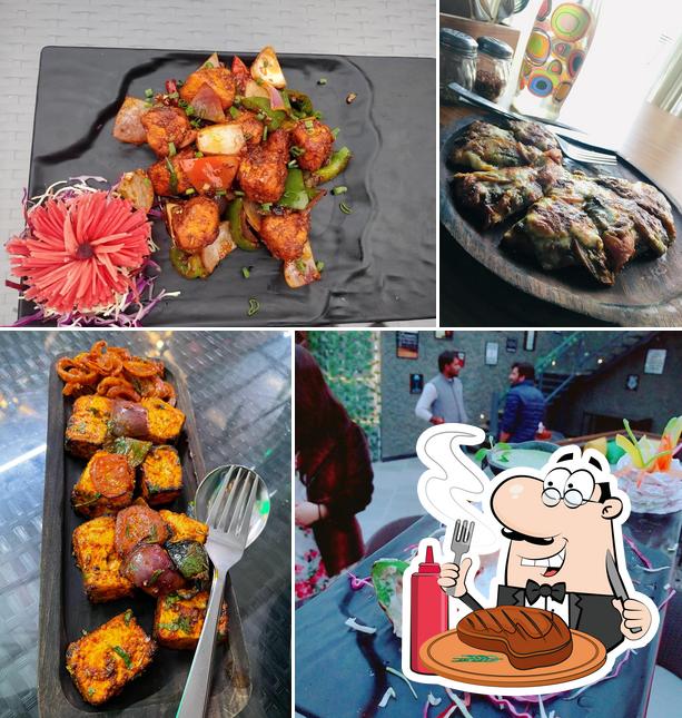 Roofmates offers meat dishes