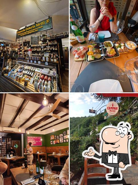 Dai un'occhiata agli interni di Osteria Metti