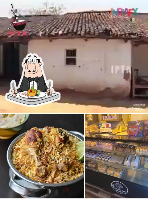 This is the photo depicting food and interior at Charan tej family Restaurant