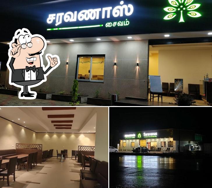 The restaurant's interior and exterior