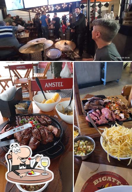 Platos en Bigatto BBQ