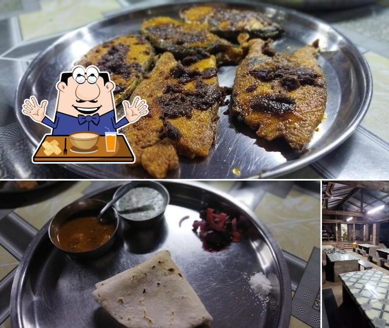 Among different things one can find food and interior at Ekvira Guest House by Potnis