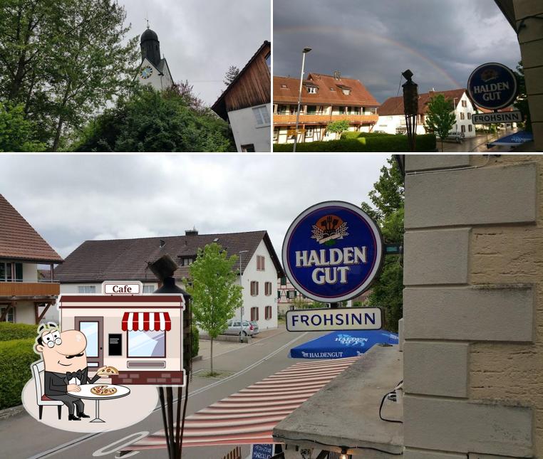 Goditi la vista dagli esterni di Restaurant Frohsinn und Pizzeria
