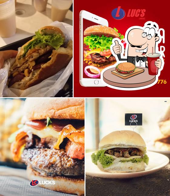 Hambúrguer em Luck's Lanches