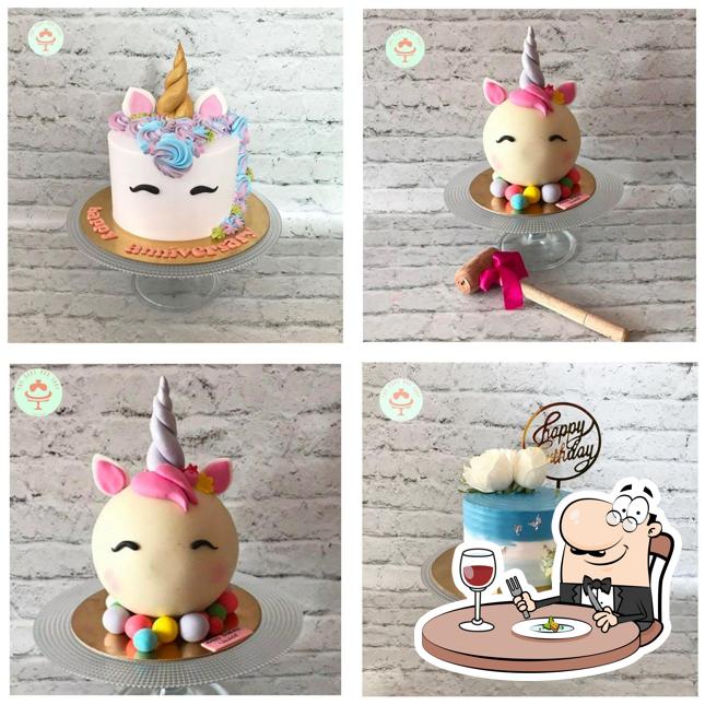 Food at The Cake Box Lady