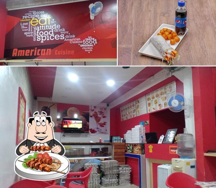 Meals at American cuisine restaurant