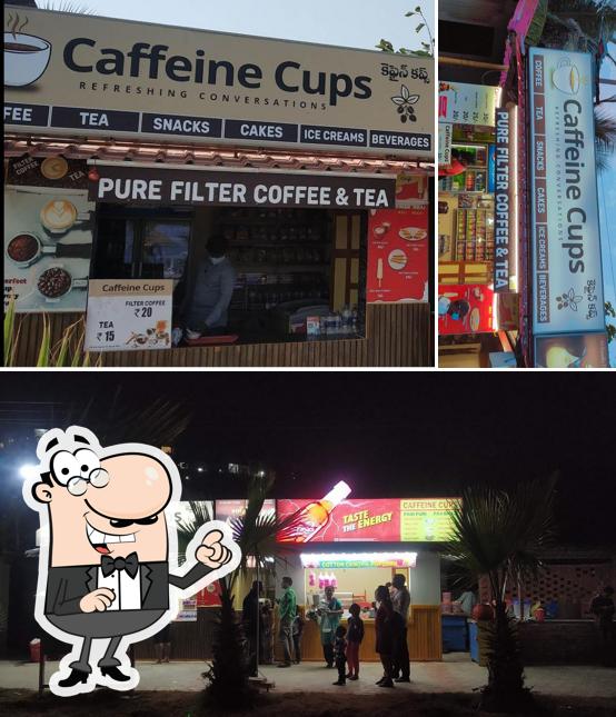 Check out how CAFFEINE CUPS looks outside