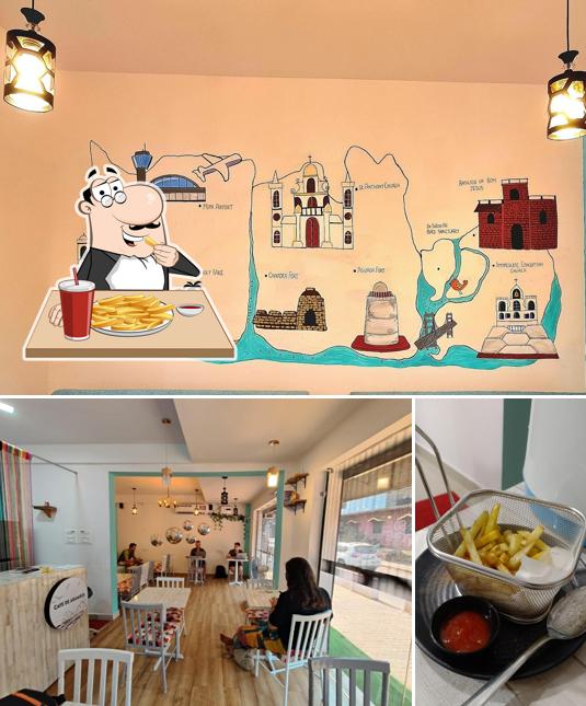 French fries at Cafe De Arambol