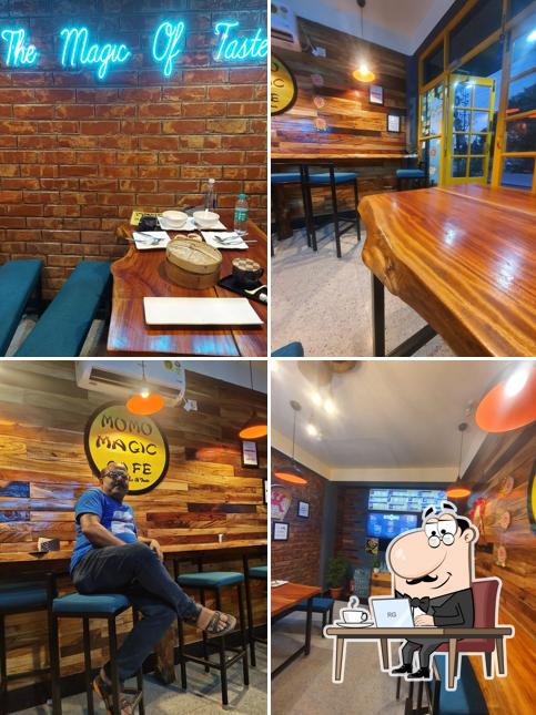 The interior of Momo Magic Cafe Coochbehar
