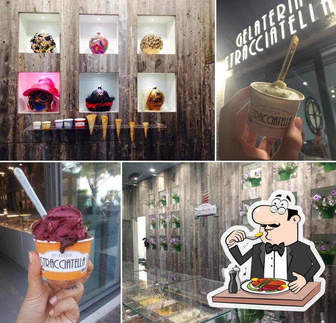 Gelato al Gelateria stracciatella