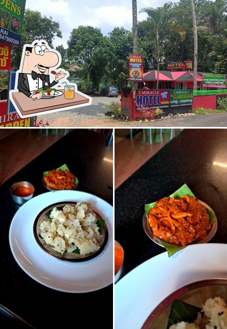 This is the image depicting food and exterior at Miracle SeaFood Resturant & Garden