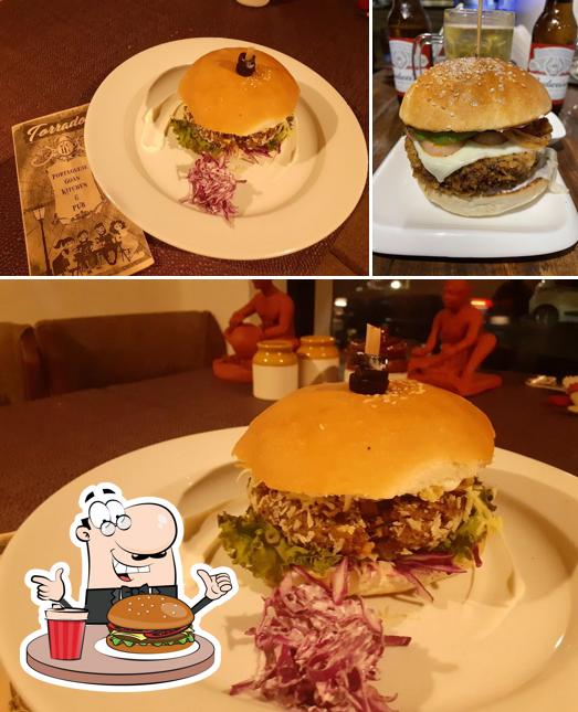 Try out a burger at Torrado Cafe