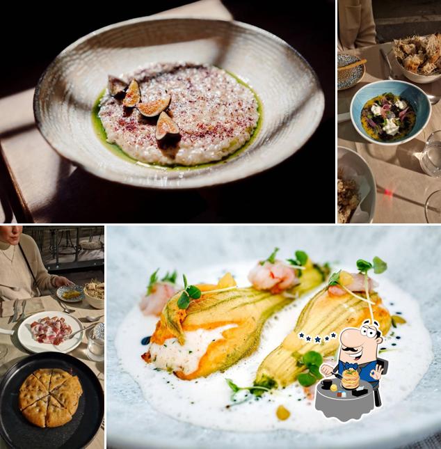 Cibo al Ristorante Casa Della Rocca