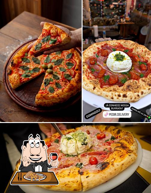 Consiga diferentes tipos de pizza
