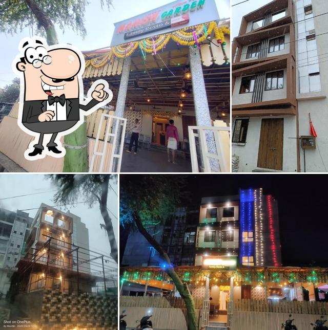 The exterior of Manish Garden Family Resto Bar