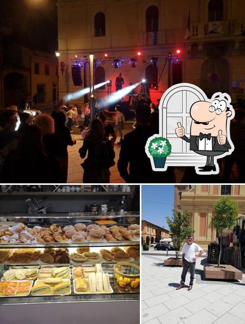 La foto della esterno e cibo di Bar Gelateria Snoopy