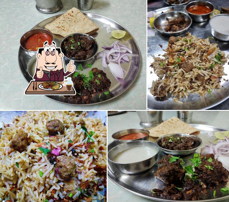 Order meat dishes at Hotel Sardesai Goli Biryani