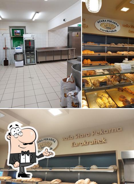 Gli interni di Stara pekarna Eurokruhek