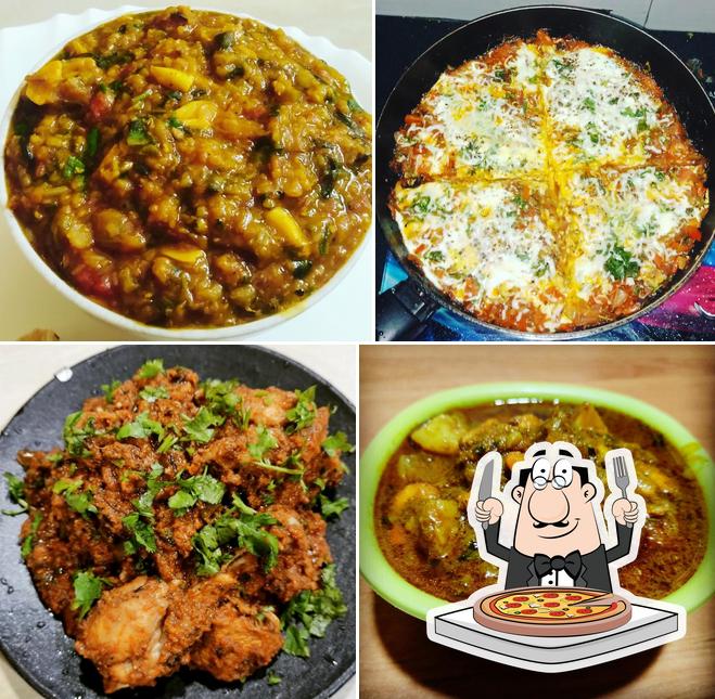Try out pizza at Sushruti Homemade Food