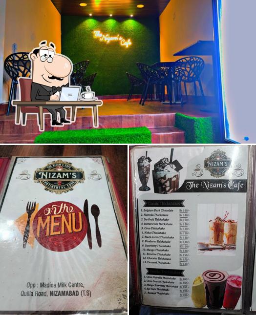 The interior of THE NIZAMS CAFE