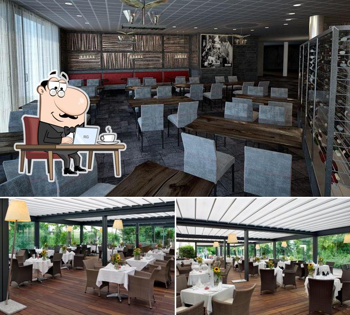 Gli interni di tonWERK Steak & Hummer 800 ° Spezialitätenrestaurant (im Sommer im Garten)