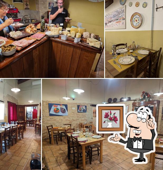 Gli interni di Ristorante alla Via di Mezzo da Giorgione