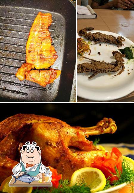 Grilled salmon at Tandoori Palace
