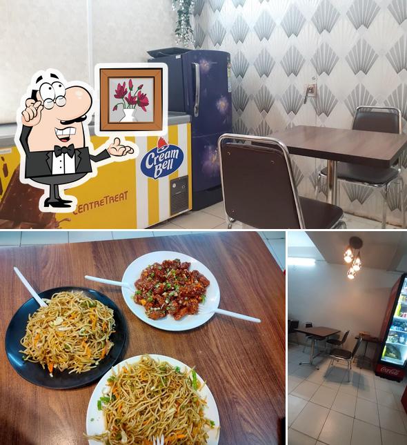 Check out the photo depicting interior and food at Vinayak Restaurant