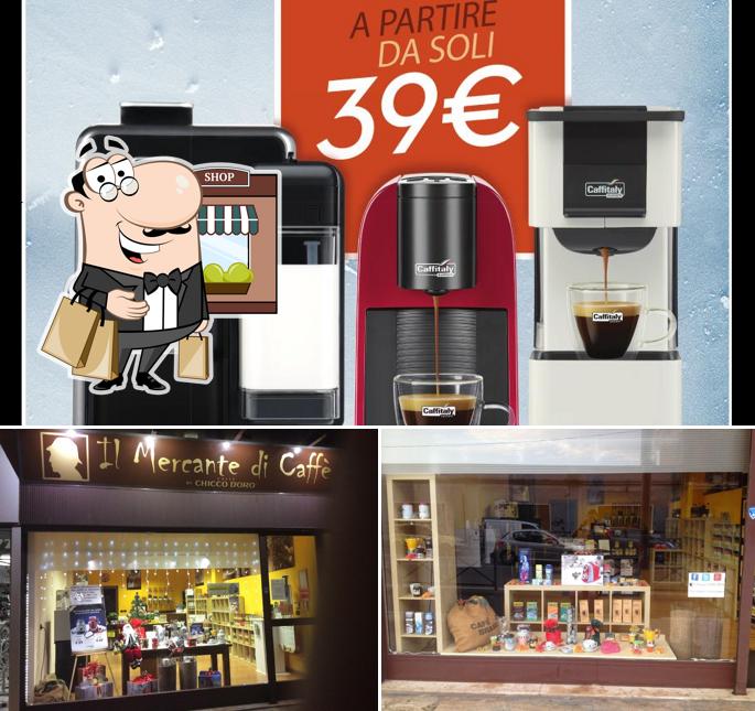 Dai un’occhiata alla foto che raffigura la esterno e bevanda di Il Mercante di Caffè - Crema