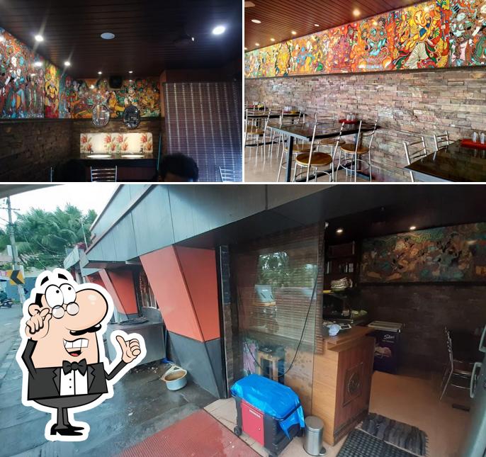 Take a seat at one of the tables at Grace Restaurant