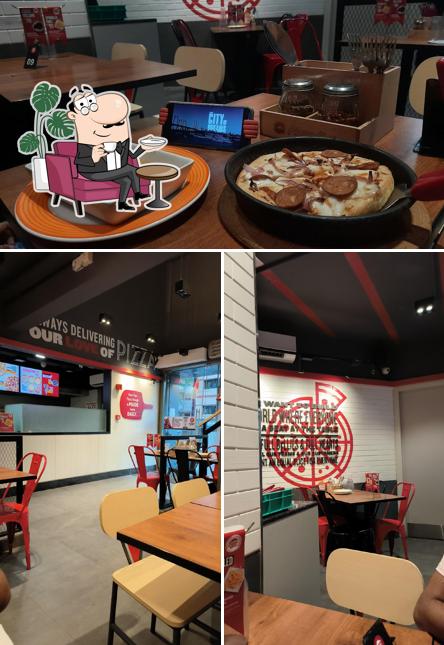 The interior of Pizza Hut Hirabaug, Pune