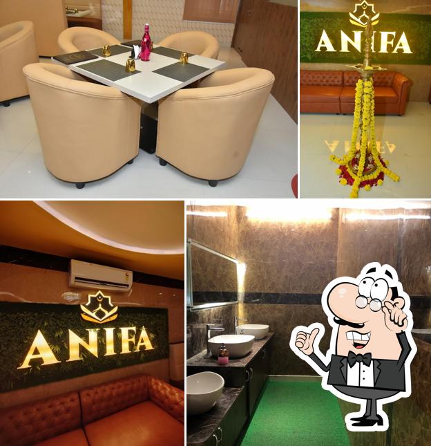 The interior of Anifa Biriyani Trichy