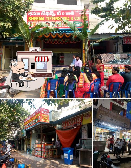 The exterior of Bheema Tiffins & Tea Coffee