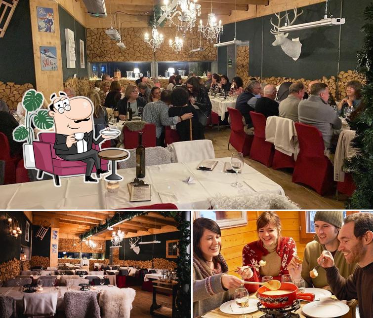 Dai un'occhiata agli interni di Stube an der Piazza Fondue Chalet Baden