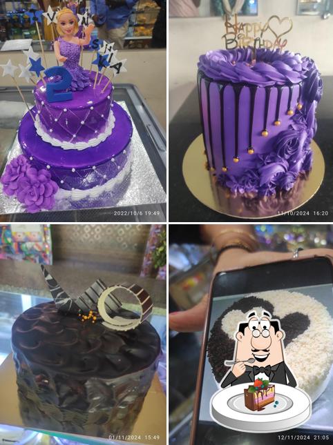 Chocolate cake at Varshis Cake Corner