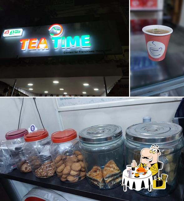 Take a look at the image depicting food and interior at Tea Time