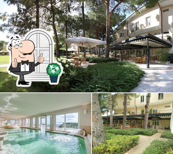 Goditi la vista dagli esterni di Villa Maria Hotel Spa