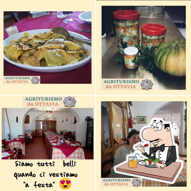 La immagine della cibo e tavolo da pranzo di Agriturismo da Ottavia