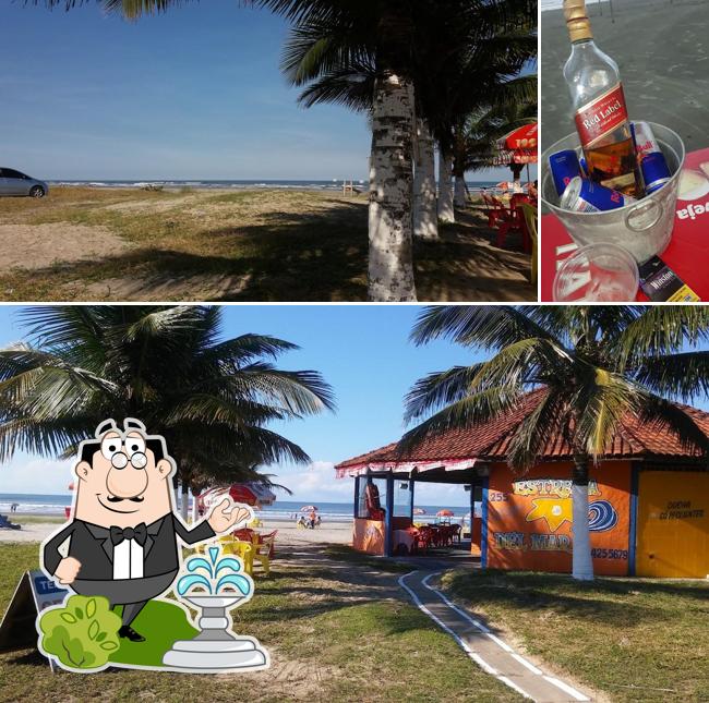 Entre diferentes coisas, exterior e cerveja podem ser encontrados no Estrela Del Mar