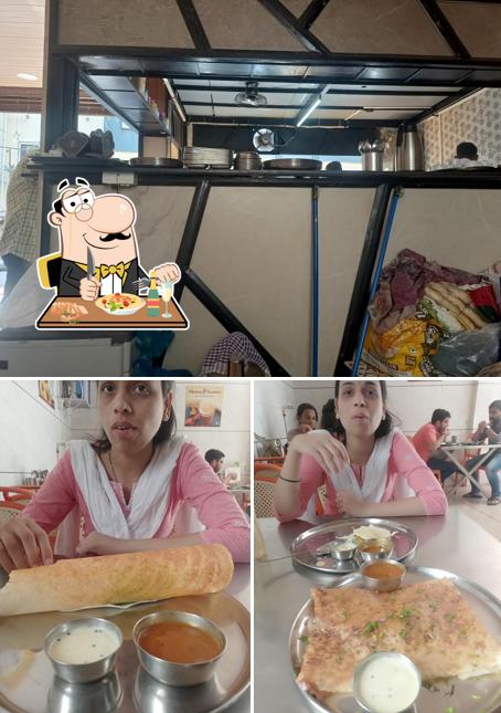 Take a look at the image depicting food and interior at Chutney Sambar