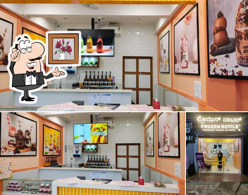 The interior of Frozen Bottle - Milkshakes, Desserts, and Ice Cream