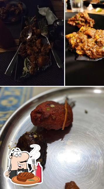 Pick meat dishes at HOTEL VRUNDAVAN