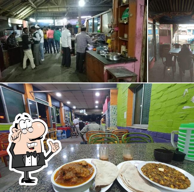 Check out how Adi Satyam Dhaba looks inside