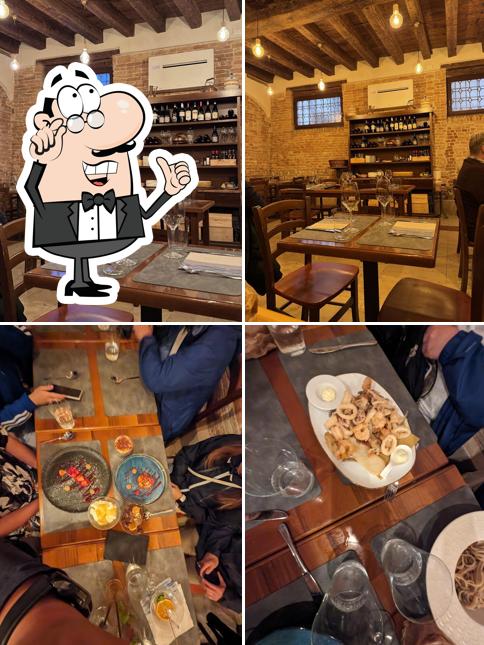 Gli interni di Osteria Da Bubi