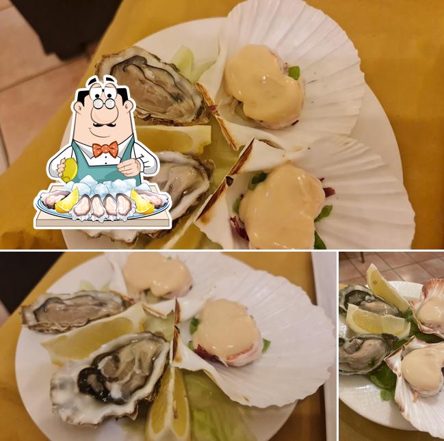 Ostriche al Ristorante Il Granchio. Cucina di mare