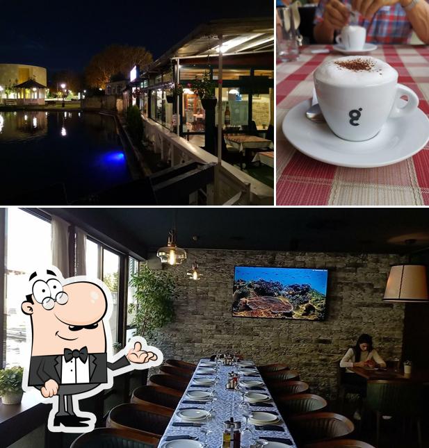 Gli interni di River Pizzeria Konoba